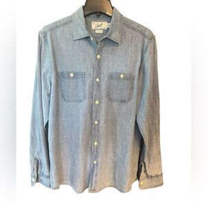 Grayers Blue Casual Button Down Shirt